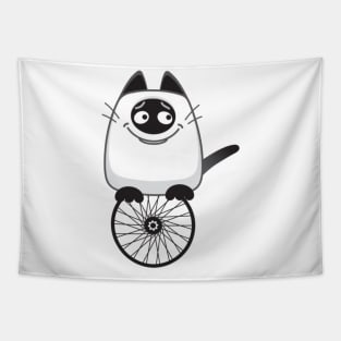 Kiki the Kitty - Unicycle Tapestry