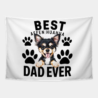 Best Affenhuahua Ever Funny Quote Vintage Dad Tapestry