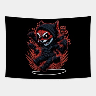 Red Panda Ninja_007 Tapestry