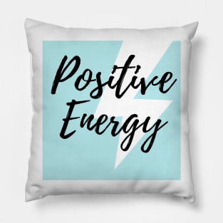 Positive Energy Thunder Blue Design Pillow