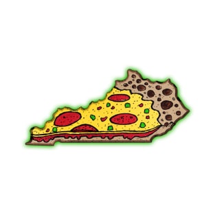 Kentucky Pizza!! w GREEN GLOW! T-Shirt