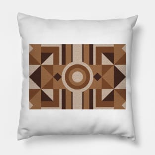 Brown Circle Pillow