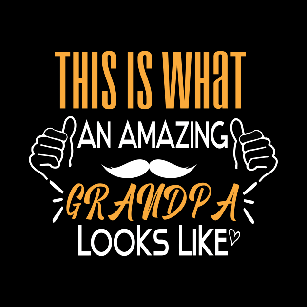 This is what an amazing grandpa looks like funny gift idea by ARBEEN Art