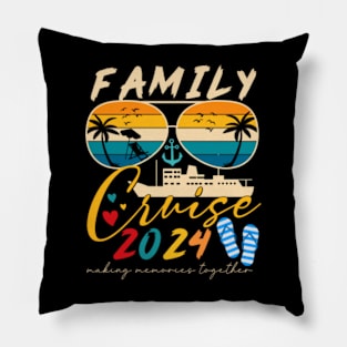 Family Cruise 2024 Making Memories Together Pillow