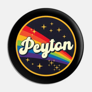 Peyton // Rainbow In Space Vintage Style Pin