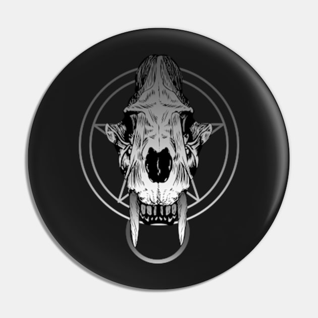 skull head Pin by kladenko