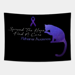 Alzheimer Awareness Spread The Hope Find A Cure Gift Tapestry