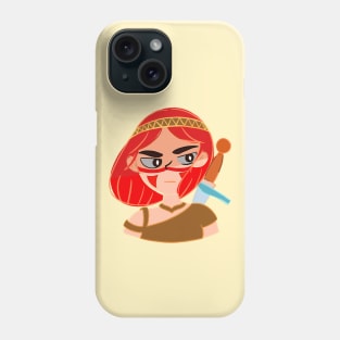 Girl with Sword Phone Case