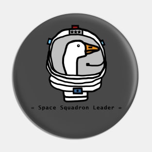 Space Squadron Leader Goose Portrait Pin