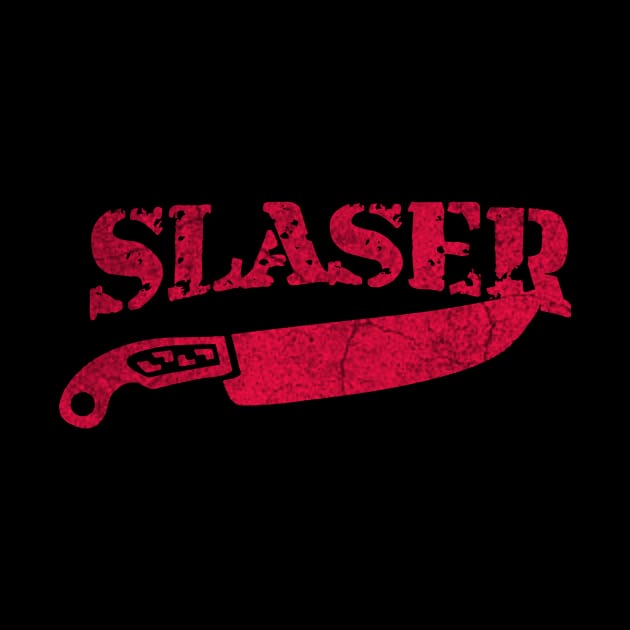 big knife - slasher - halloween and horror by ysmnlettering
