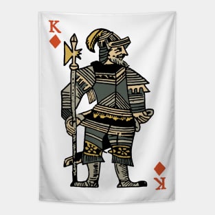 Original Standard Character of Playing Card King of Diamonds Tapestry