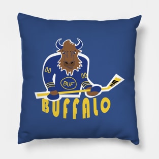 Buffalo Hockey Pillow