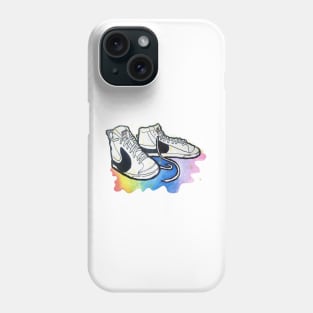 Blazer 77 Jumbo melted rainbow - Traditional painting - sneaker art Phone Case