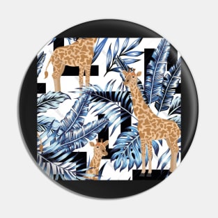 Giraffe in the jungle Pin