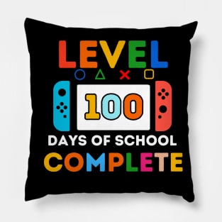 Level 100 Days of School Unlocked Shirt Boys 100th day of School Pillow