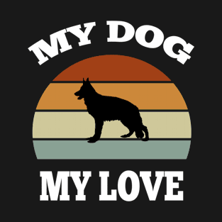 My dog is my love vintage T-Shirt