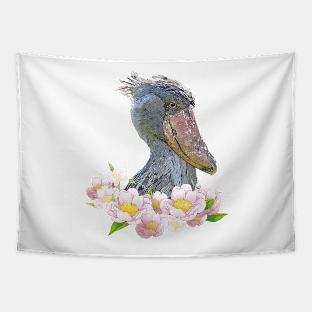 Shoebill Tapestry by obscurite