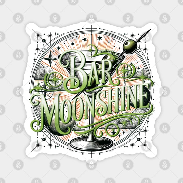 Bar Moonshine Bar Tavern Orlando Florida Epic Magnet by Joaddo