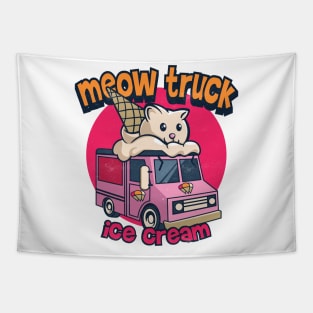 meow ice cream truck Tapestry