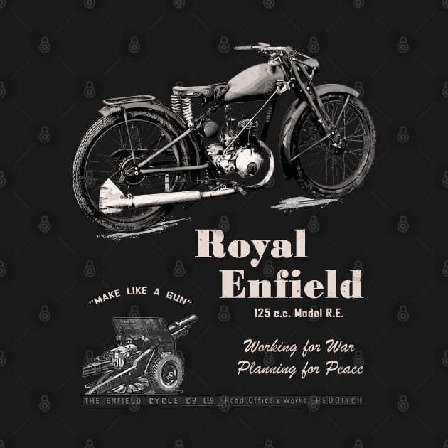 Royal Enfield WD/RE Retro Vintage Motorcycle WW2 by Jose Luiz Filho