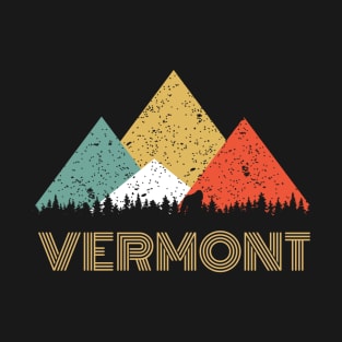 Secret Sasquatch Hidden Retro Vermont with Hiding Bigfoot T-Shirt