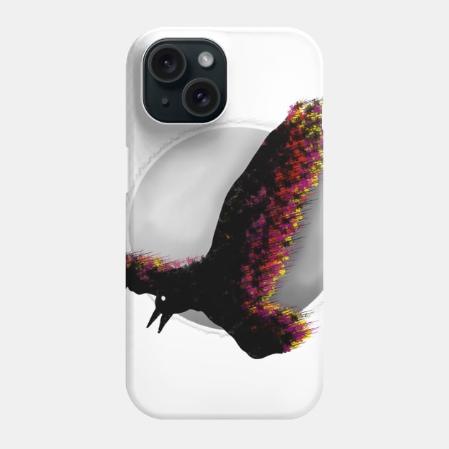 Raven Flying In Front of the Moon Phone Case by mailboxdisco