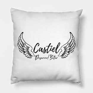 Castiel deserved better with transparent wings Pillow