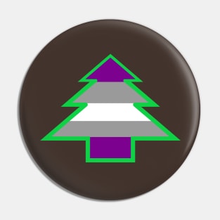 Graysexual Pride: Christmas Tree Pin