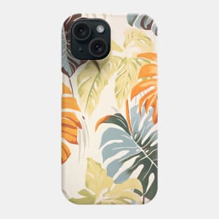 Monstera Leaves Boho Pattern Phone Case