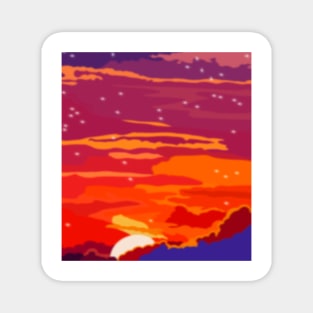 Glorious Sunset Scenery Magnet