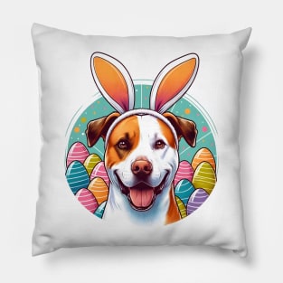 Segugio Italiano with Bunny Ears Celebrates Easter Day Pillow