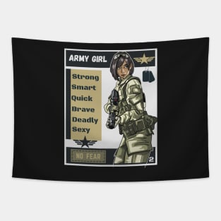 Anime Army Girl 2b Tapestry