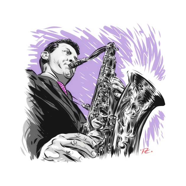 Stan Getz - An illustration by Paul Cemmick by PLAYDIGITAL2020