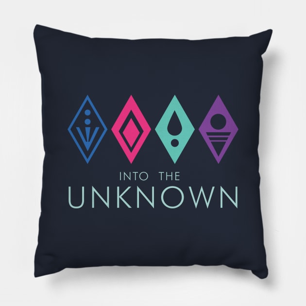 into the unknown Pillow by AnnSaltyPaw