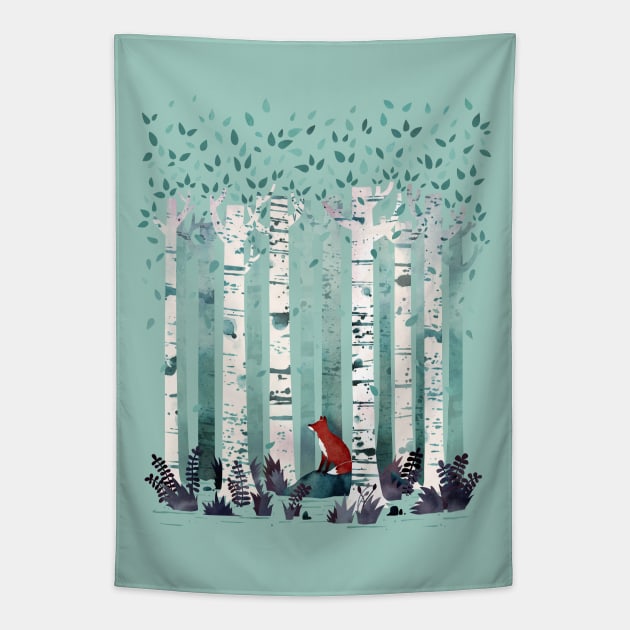 The Birches Tapestry by littleclyde