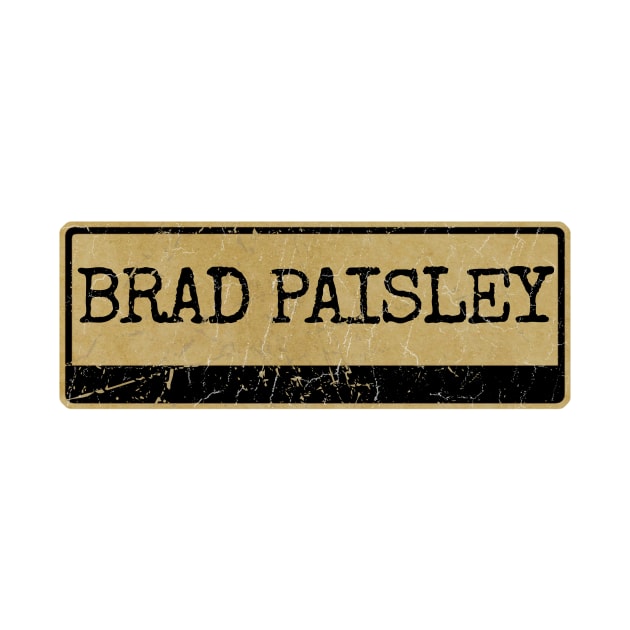 Aliska text black retro - Brad Paisley by Aliska