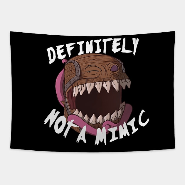 It’s Definitely Not A Mimic Tapestry by CraftyNinja