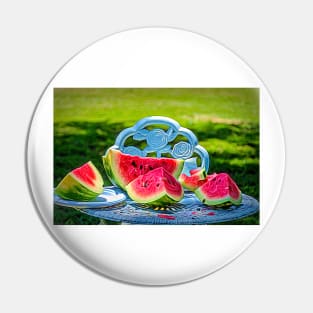 Say Hello To Summer With Watermelon - Painterly Pin