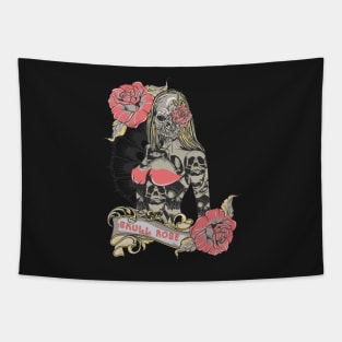 Skull Rose Tapestry