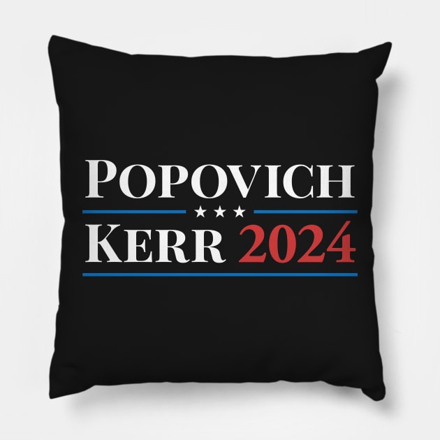 Popovich Kerr 2024 Pillow by Caloy