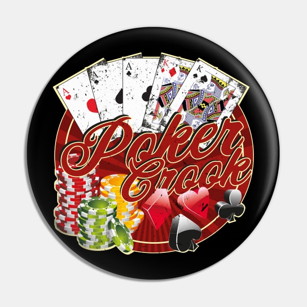 Poker Crook Full House Pin by RockabillyM