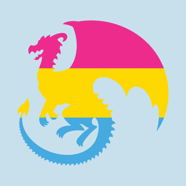 Pride Animals- Pansexual Dragon by HeckHound