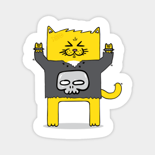 Rocker cat Magnet