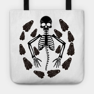 All Hallows Eve Skeleton Tote