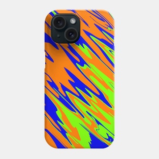 Spray Paint Orange Blue Lime Phone Case