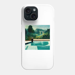 Man Standing in Pool in the Jungle Phone Case