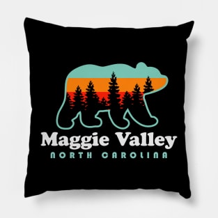 Maggie Valley North Carolina Mountain Town Vacation Pillow