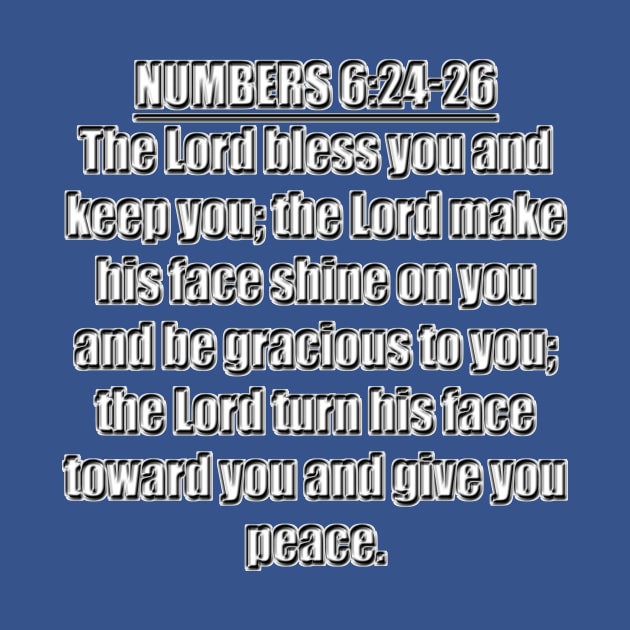 Numbers 6:24-26 Bible Verses KJV Text by Holy Bible Verses