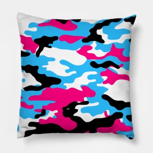 pink camo camouflage Pillow