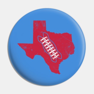 Texas Football, Retro - Light Blue Pin